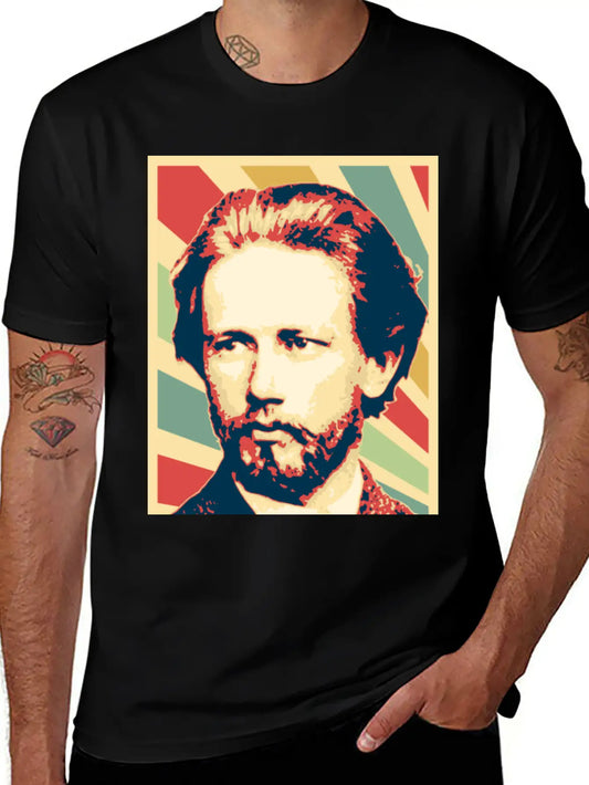 Tchaikovsky Vintage Colors Comfortable Minimalist Graphic Tee – Summer Style Essential