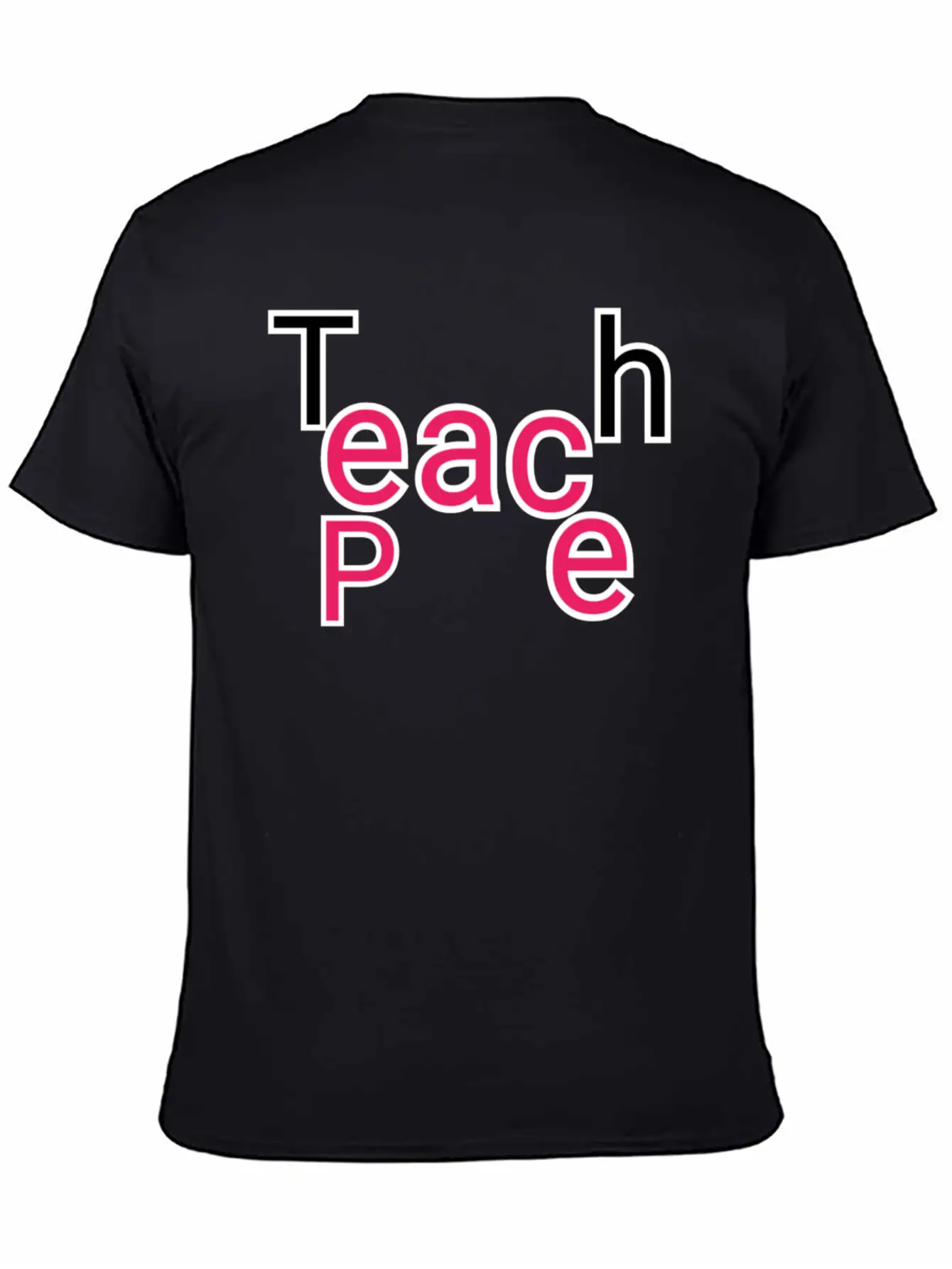 "Teach Peace: Spreading Harmony Through Design" Relaxed Everyday Tee – Lightweight And Durable Cotton