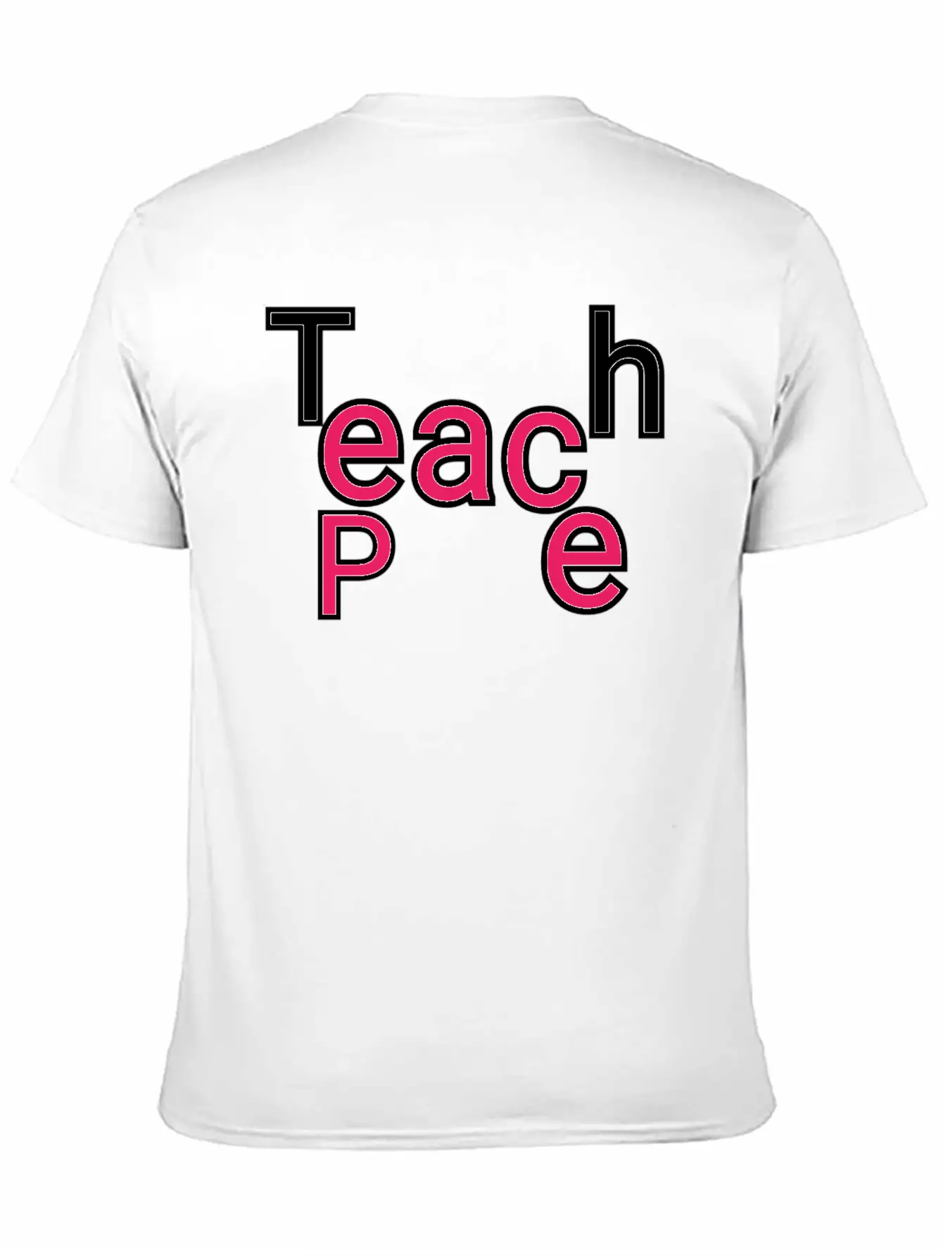 "Teach Peace: Spreading Harmony Through Design" Relaxed Everyday Tee – Lightweight And Durable Cotton