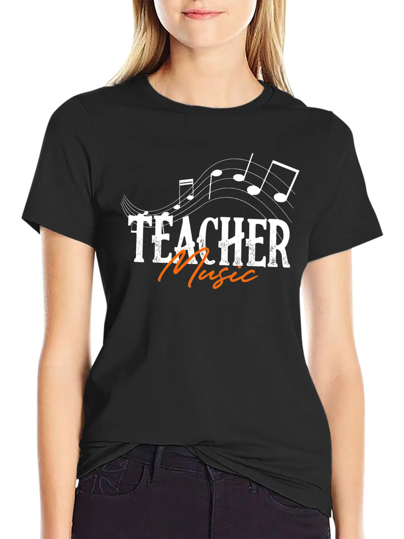 Teacher Music Modern Fit Casual T-Shirt ��� Clean And Versatile Design