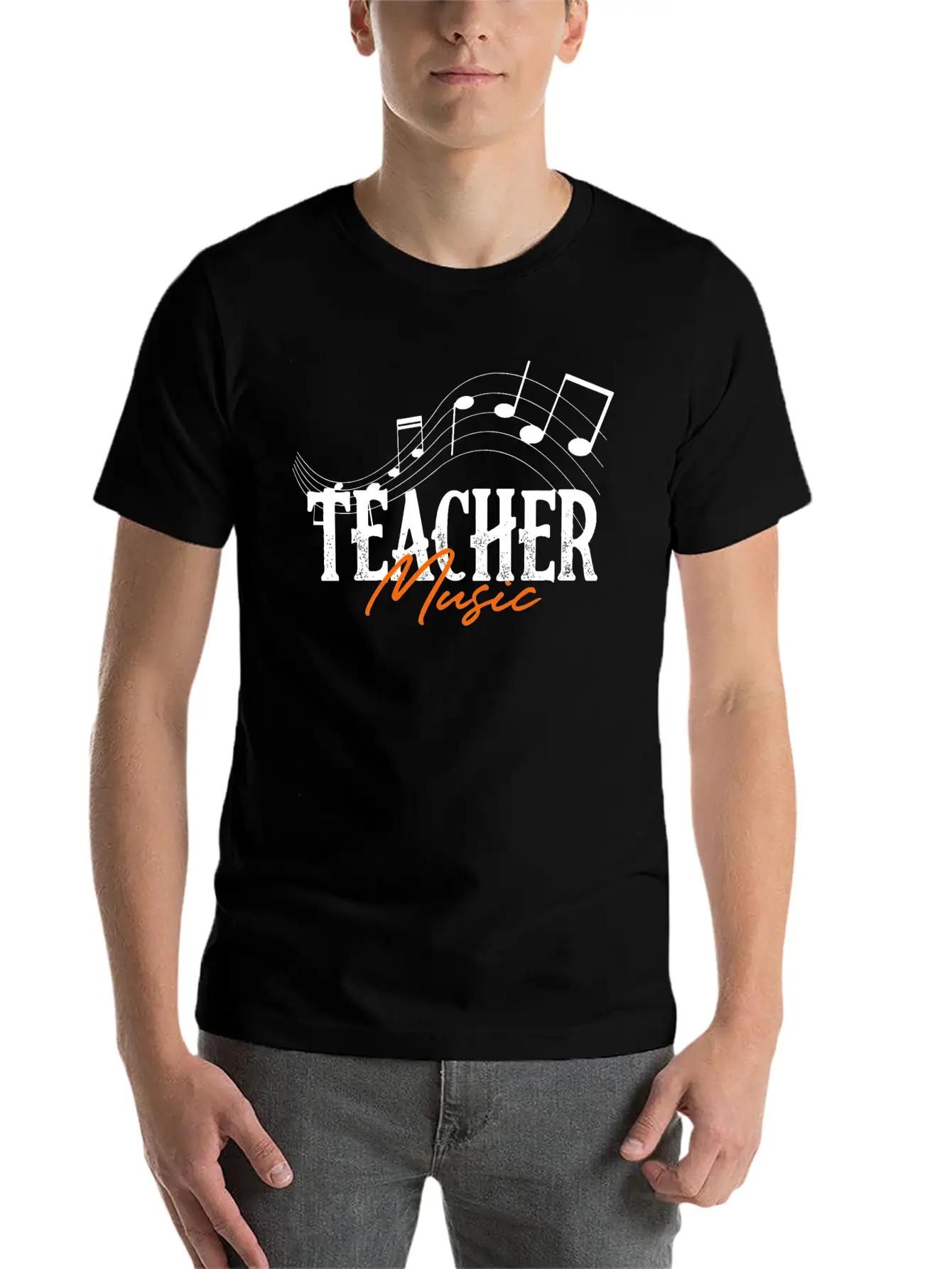 Teacher Music Modern Fit Casual T-Shirt ��� Clean And Versatile Design