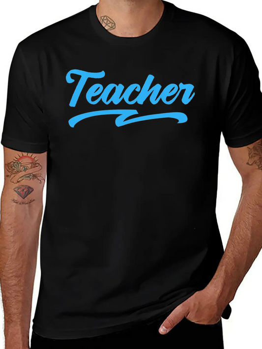 Teacher Typography Text Unisex Casual T-Shirt – Clean Design For Daily Comfort