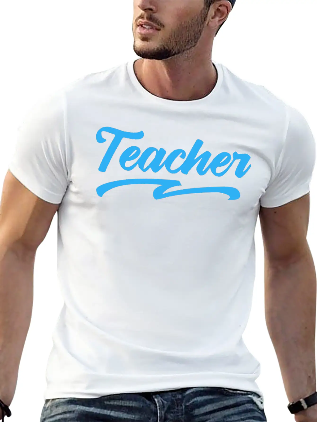 Teacher Typography Text Unisex Casual T-Shirt – Clean Design For Daily Comfort