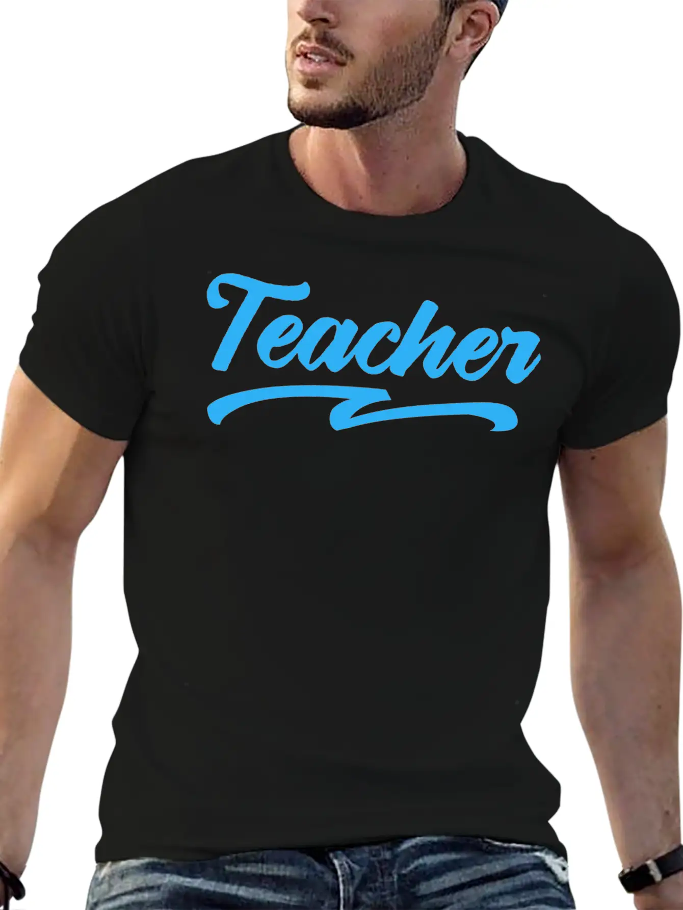 Teacher Typography Text Unisex Casual T-Shirt – Clean Design For Daily Comfort