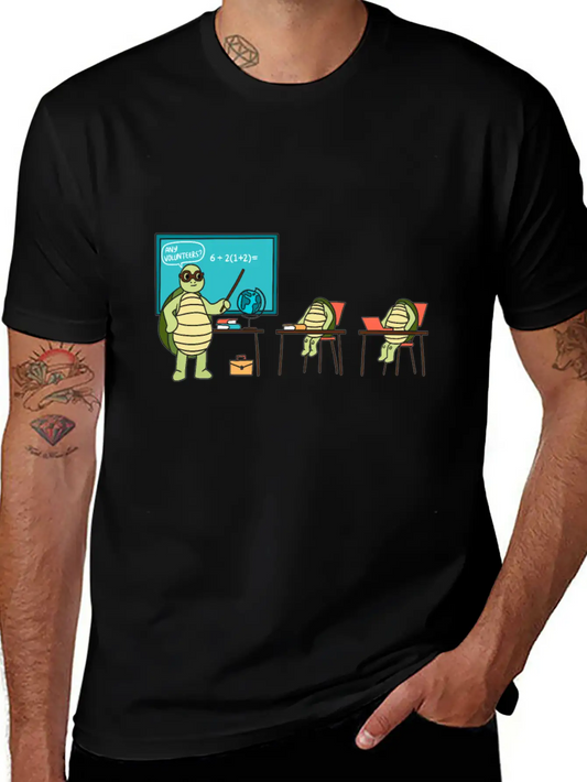 Teaching Turtle Essential Cotton Tee For Daily Outfits – Unisex Style