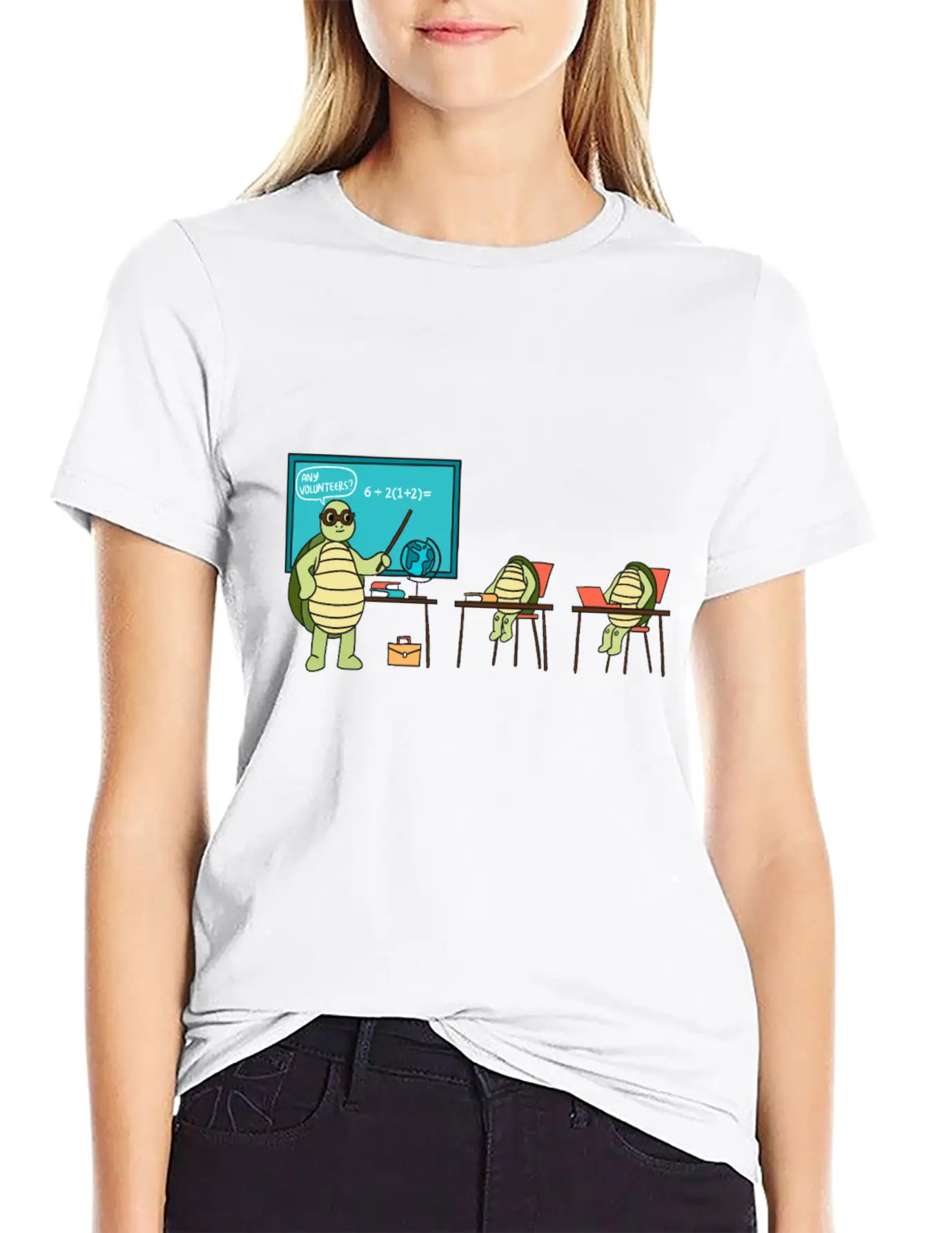 Teaching Turtle Essential Cotton Tee For Daily Outfits – Unisex Style