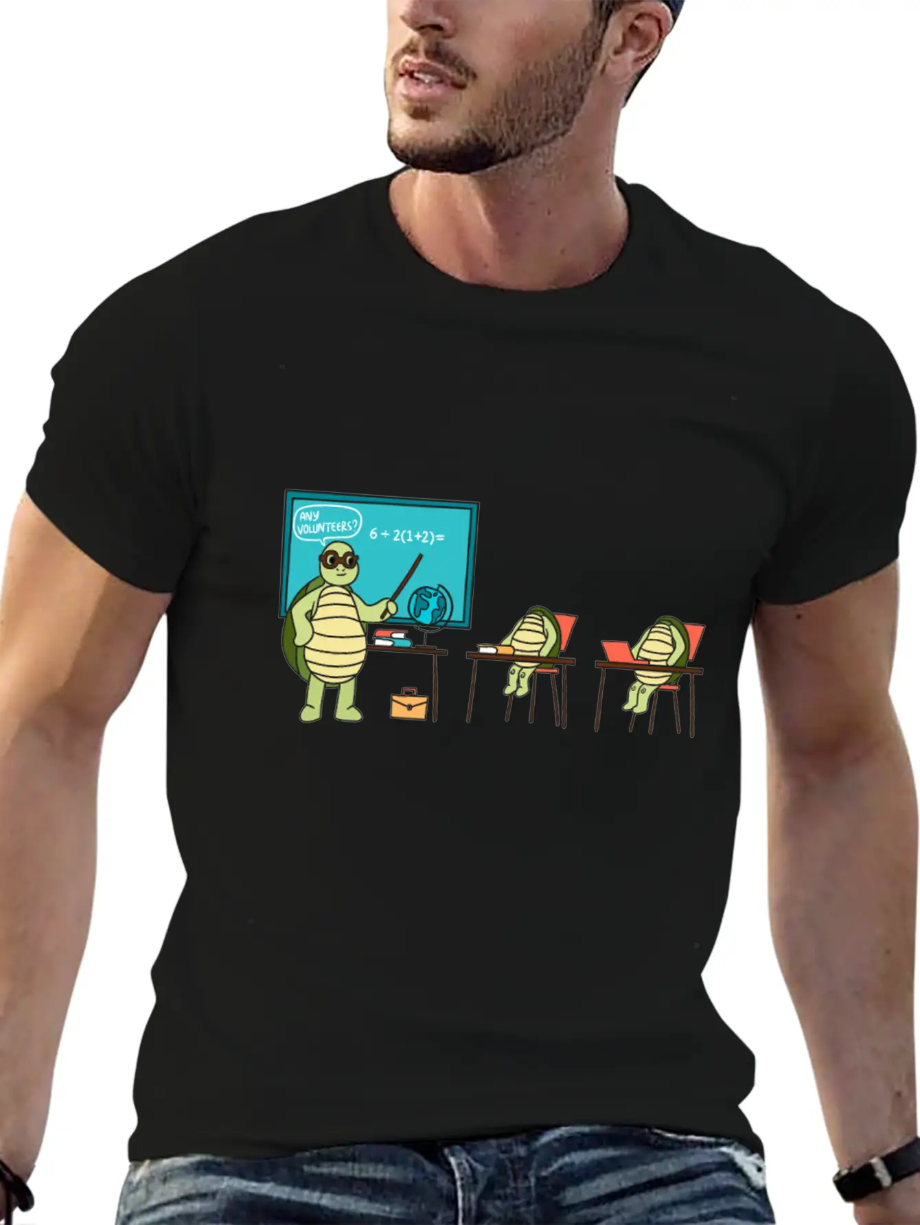 Teaching Turtle Essential Cotton Tee For Daily Outfits – Unisex Style
