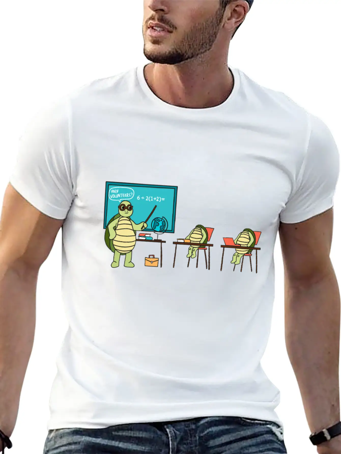 Teaching Turtle Essential Cotton Tee For Daily Outfits – Unisex Style