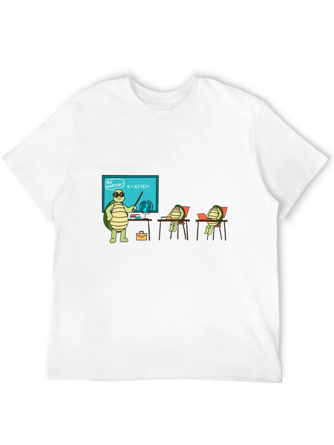 Teaching Turtle Essential Cotton Tee For Daily Outfits – Unisex Style