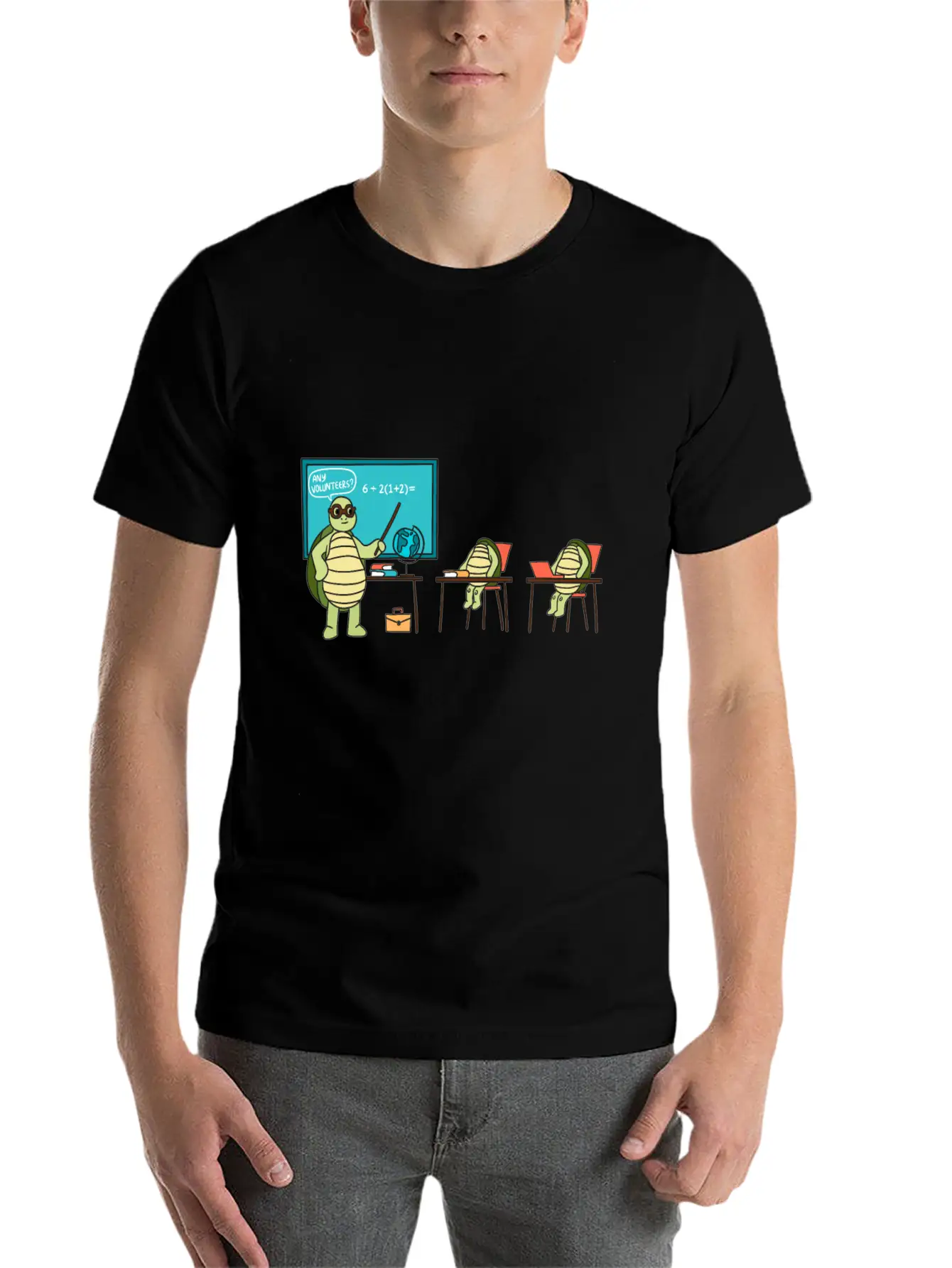 Teaching Turtle Essential Cotton Tee For Daily Outfits – Unisex Style