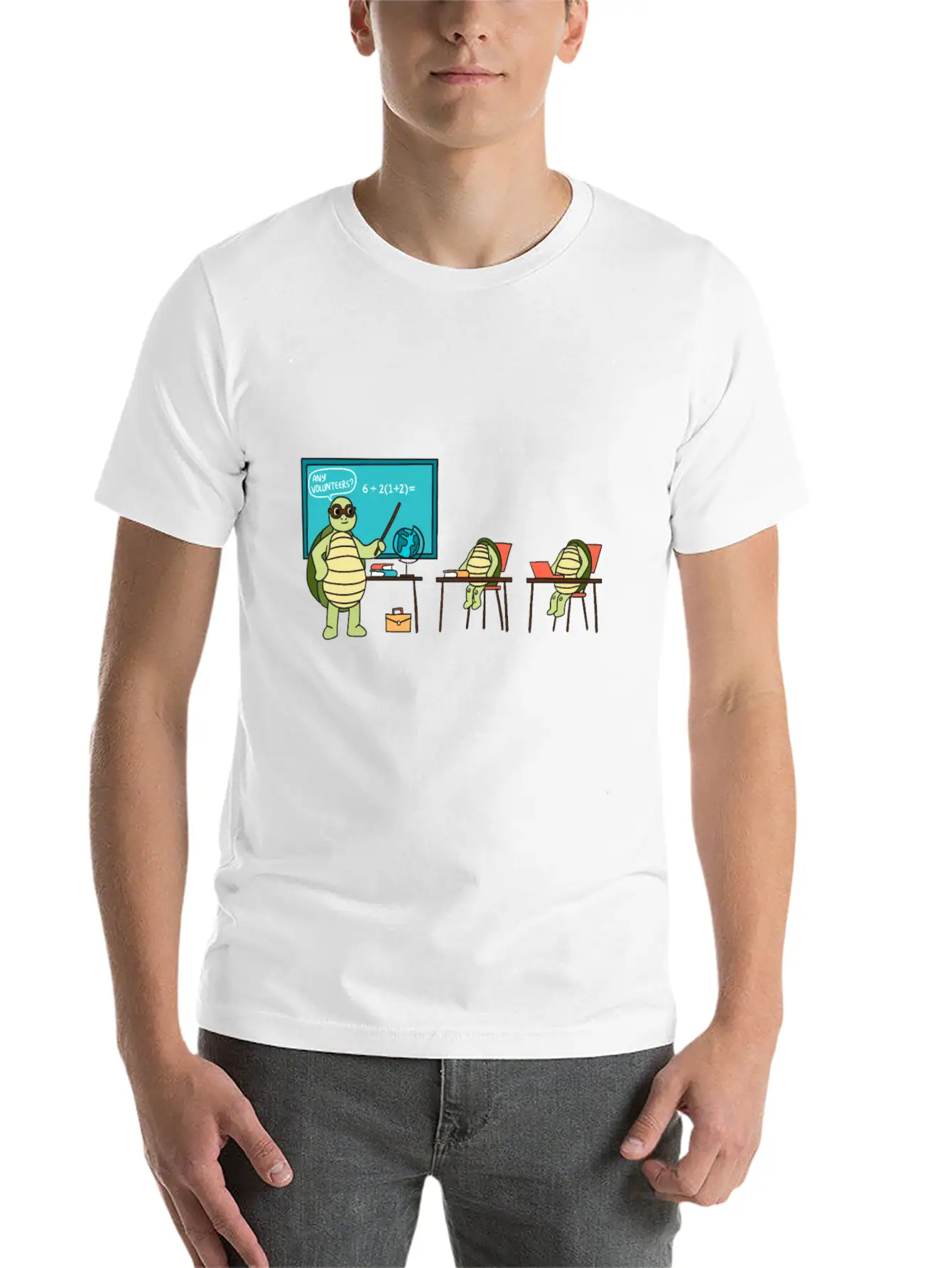 Teaching Turtle Essential Cotton Tee For Daily Outfits – Unisex Style