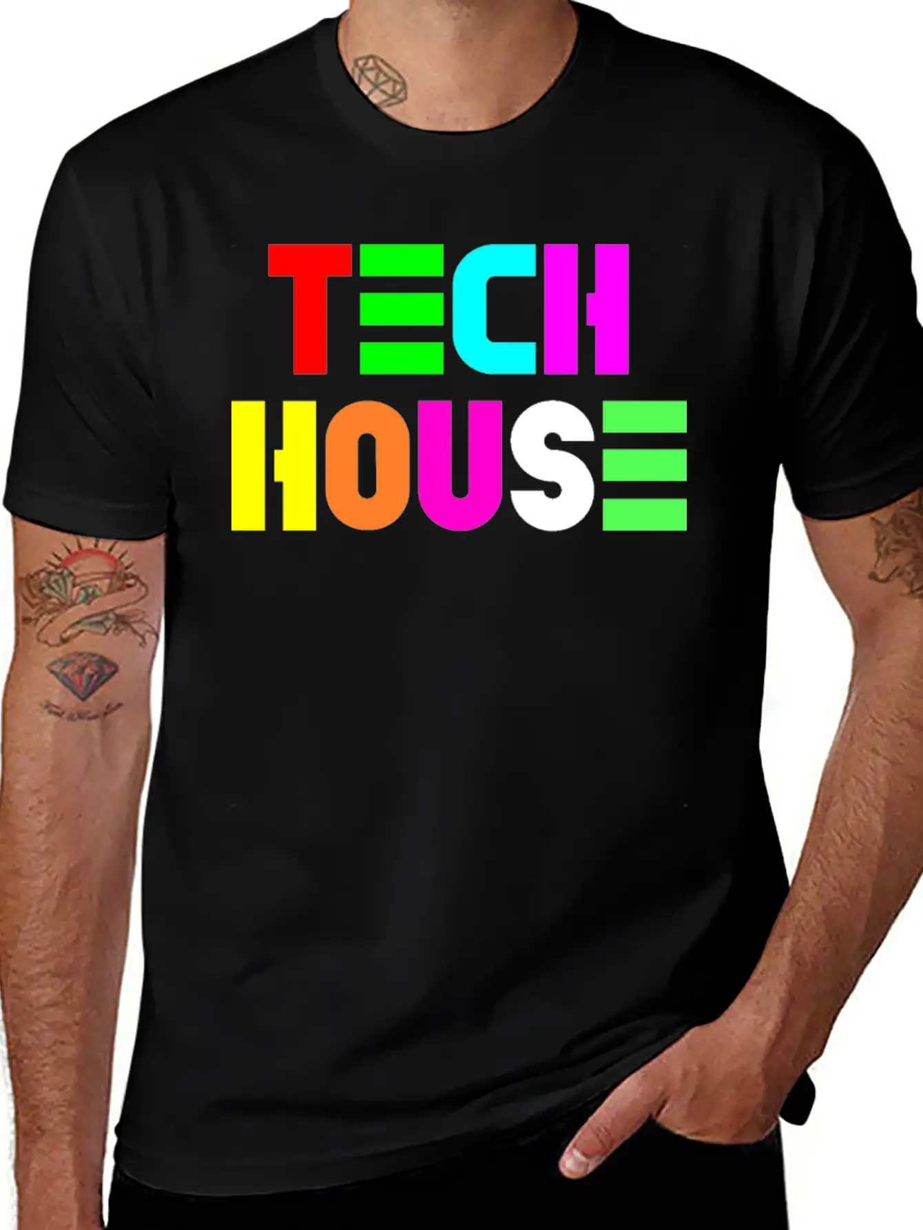 Tech House Modern Fit Casual T-Shirt – Clean And Versatile Design