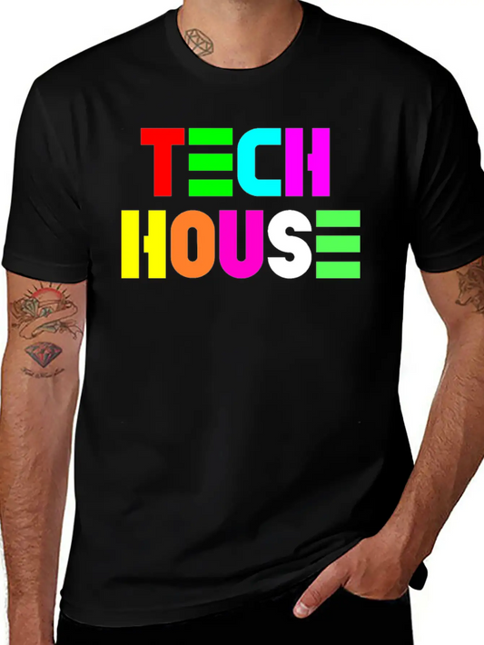 Tech House Modern Fit Casual T-Shirt – Clean And Versatile Design