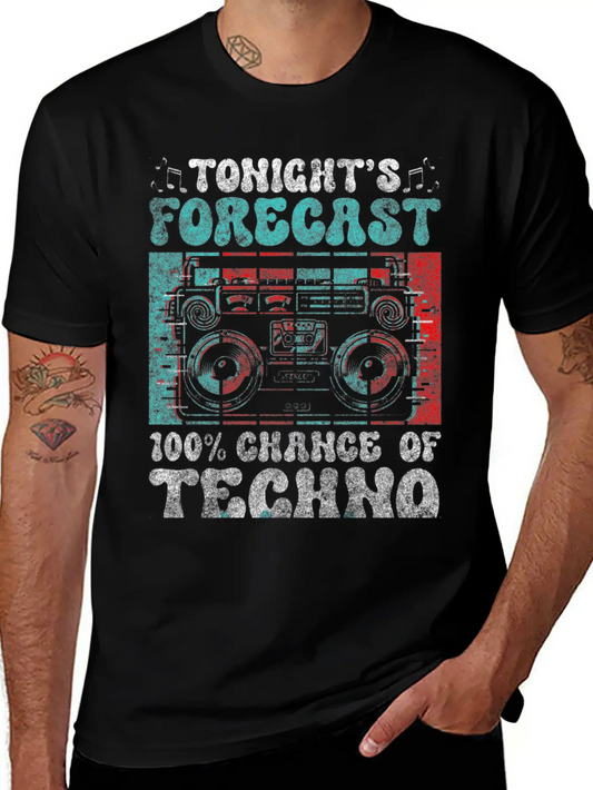 Techno Celebrations Disco Techno Fan Lightweight Cotton T-Shirt – Daily Comfort Graphic Shirt
