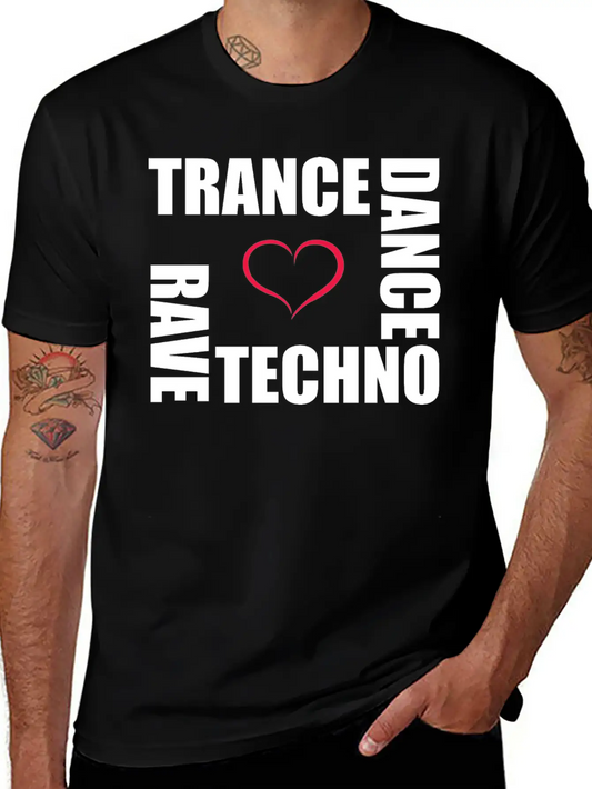 Techno Dance Trance Rave Relaxed Everyday Tee – Lightweight And Durable Cotton