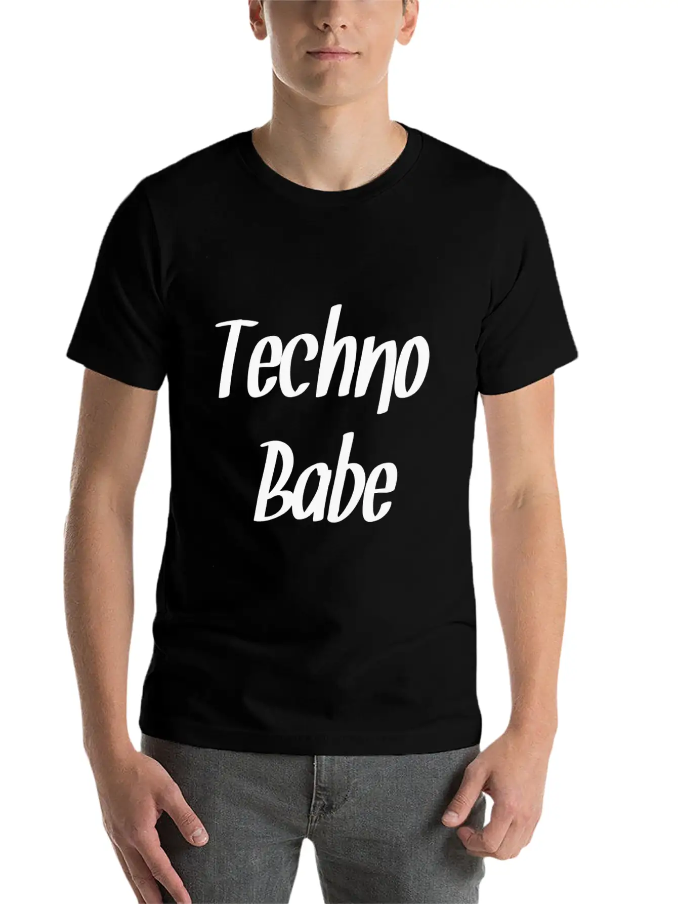 Techno Essential Cotton Tee For Daily Outfits – Unisex Style