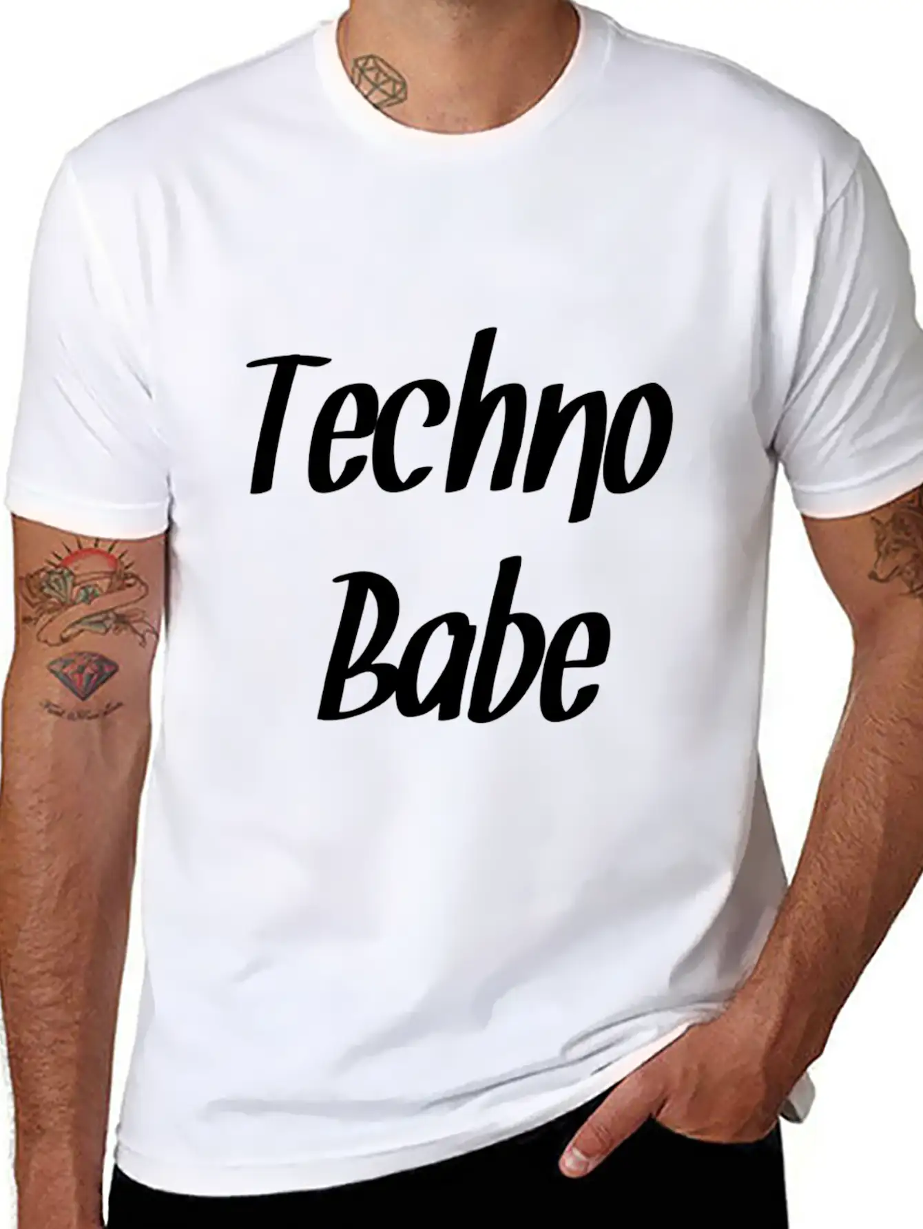 Techno Essential Cotton Tee For Daily Outfits – Unisex Style