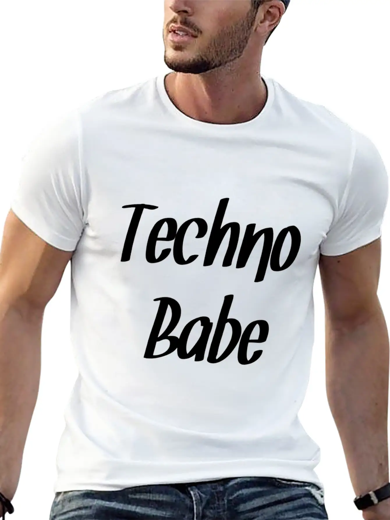 Techno Essential Cotton Tee For Daily Outfits – Unisex Style