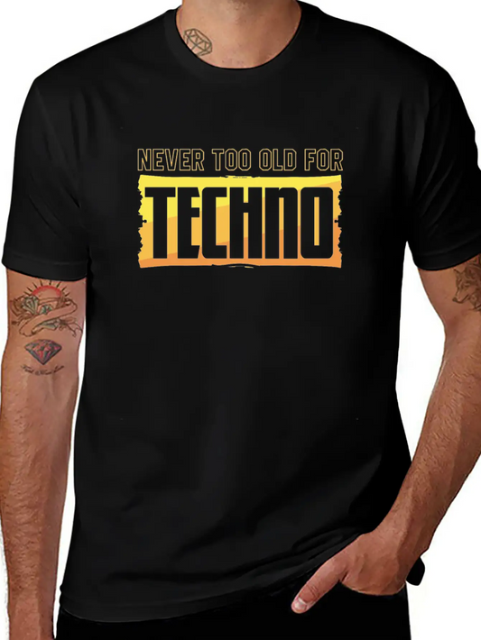 Techno Music Essential Cotton Tee For Daily Outfits – Unisex Style