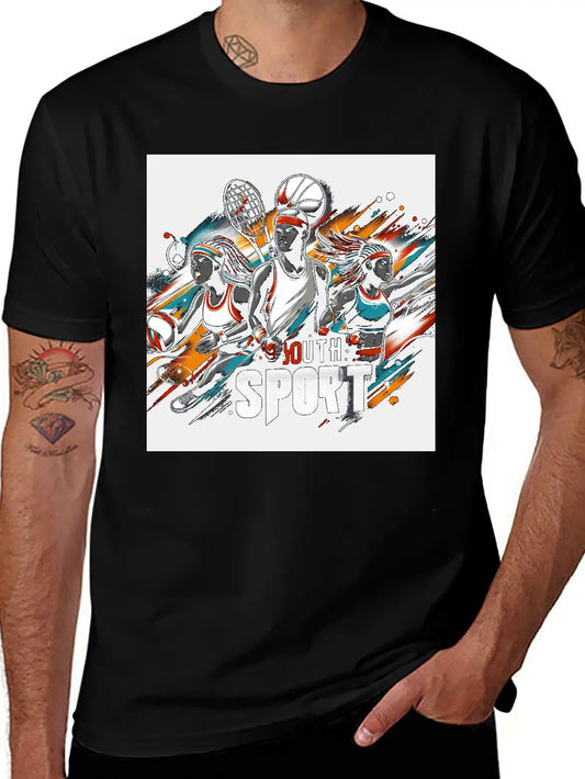 Tennis Challenge Modern Fit Casual T-Shirt ��� Clean And Versatile Design