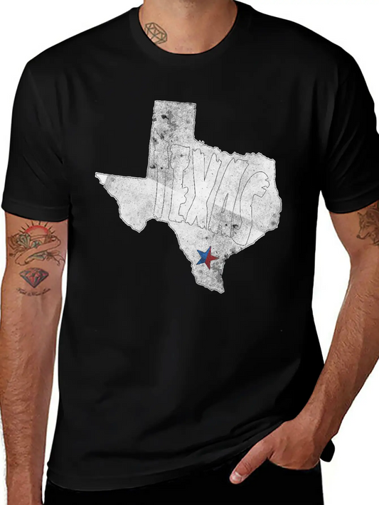 Texas Aesthetic Basic Graphic T-Shirt – Daily Comfort In Soft Cotton