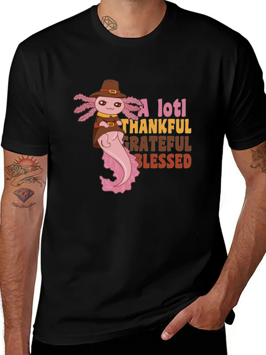 Thansgiving Pilgrim A Lotl Thankful Grateful Soft Cotton Short Sleeve Tee – Unisex Wardrobe Staple