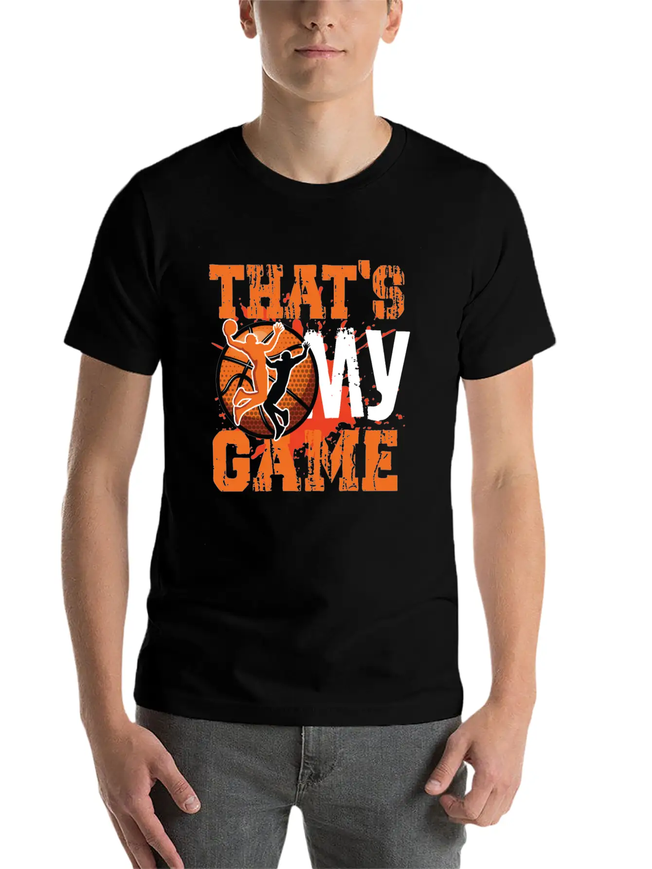 That S My Game Basketball Modern Fit Casual T-Shirt – Clean And Versatile Design