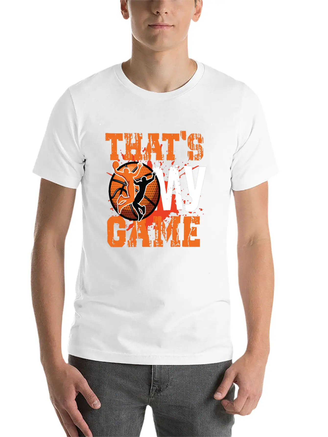 That S My Game Basketball Modern Fit Casual T-Shirt – Clean And Versatile Design