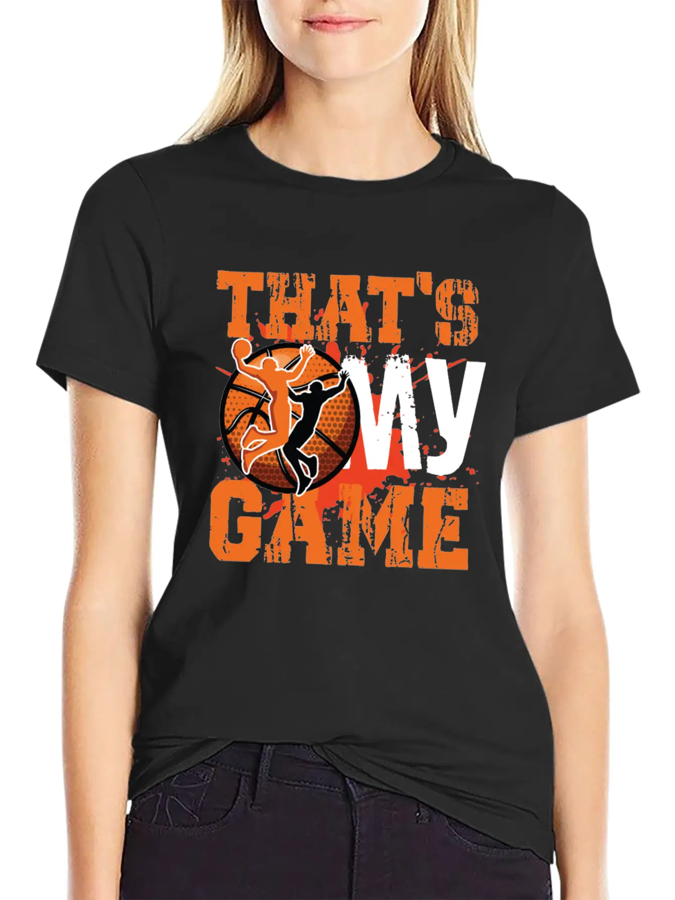 That S My Game Basketball Modern Fit Casual T-Shirt – Clean And Versatile Design