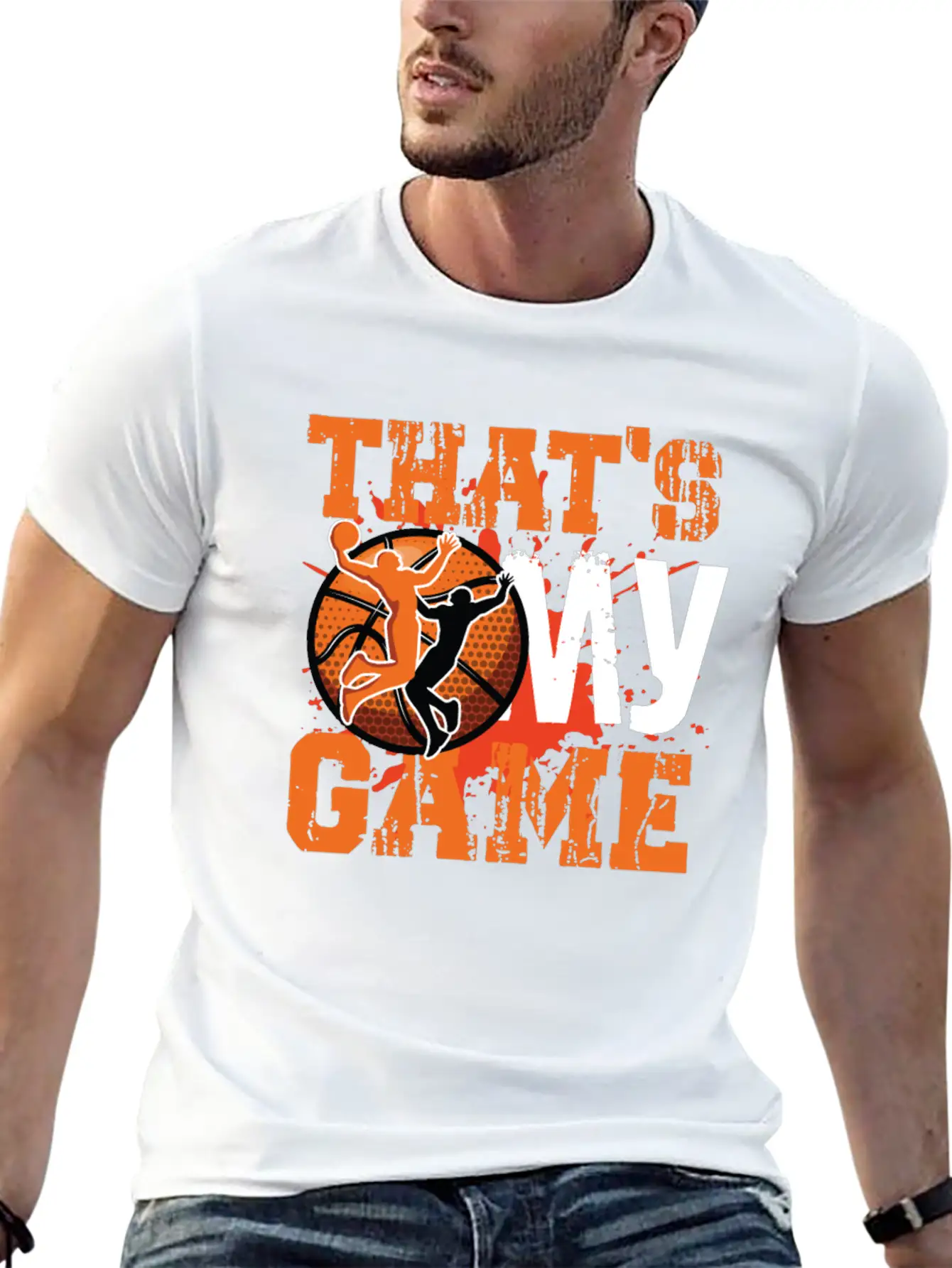 That S My Game Basketball Modern Fit Casual T-Shirt – Clean And Versatile Design