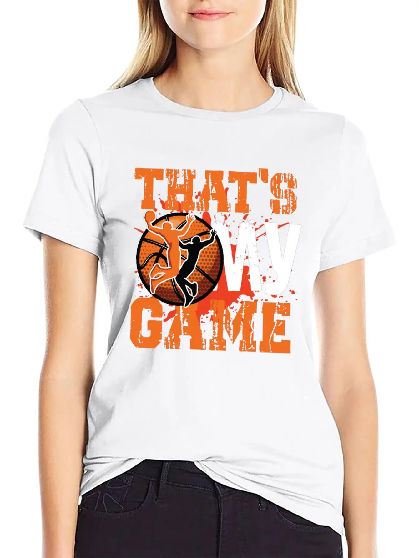 That S My Game Basketball Modern Fit Casual T-Shirt – Clean And Versatile Design