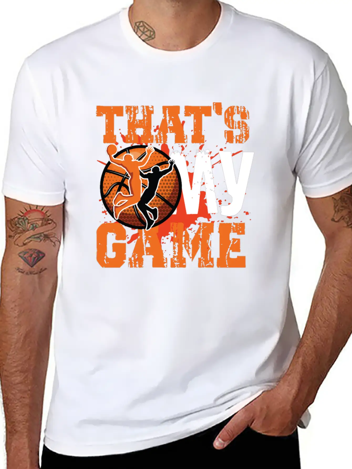 That S My Game Basketball Modern Fit Casual T-Shirt – Clean And Versatile Design