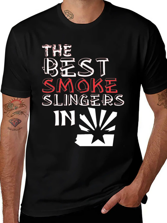 The Best Smoke Slingers In Arizona Barbecue Lightweight Cotton T-Shirt – Daily Comfort Graphic Shirt