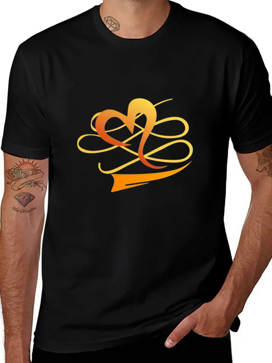 The Golden Heart Essential Cotton Tee For Daily Outfits – Unisex Style