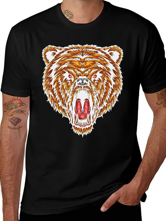 The Great Power Of Bear T-Shirts, Apparels & Decor Comfortable Minimalist Graphic Tee – Summer Style Essential