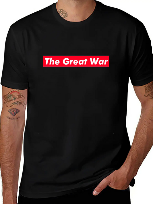 The Great War Red Box Text Gift Music Fan Lover Relaxed Everyday Tee – Lightweight And Durable Cotton