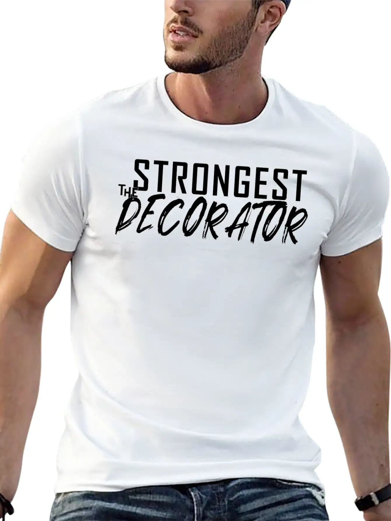 The Strongest Decorator Modern Fit Casual T-Shirt – Clean And Versatile Design