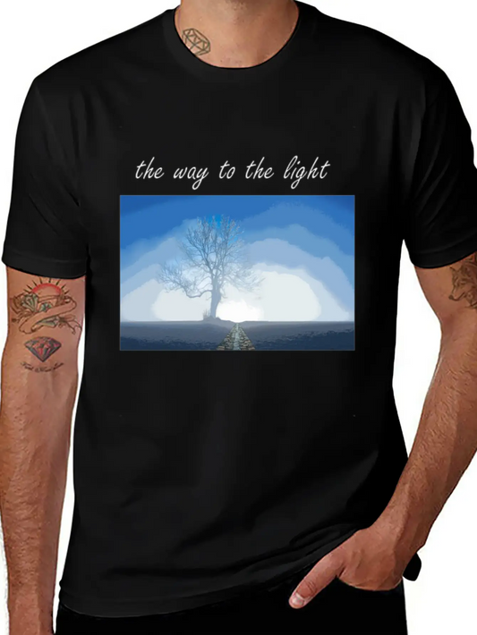 The Way To The Light Modern Fit Casual T-Shirt ��� Clean And Versatile Design