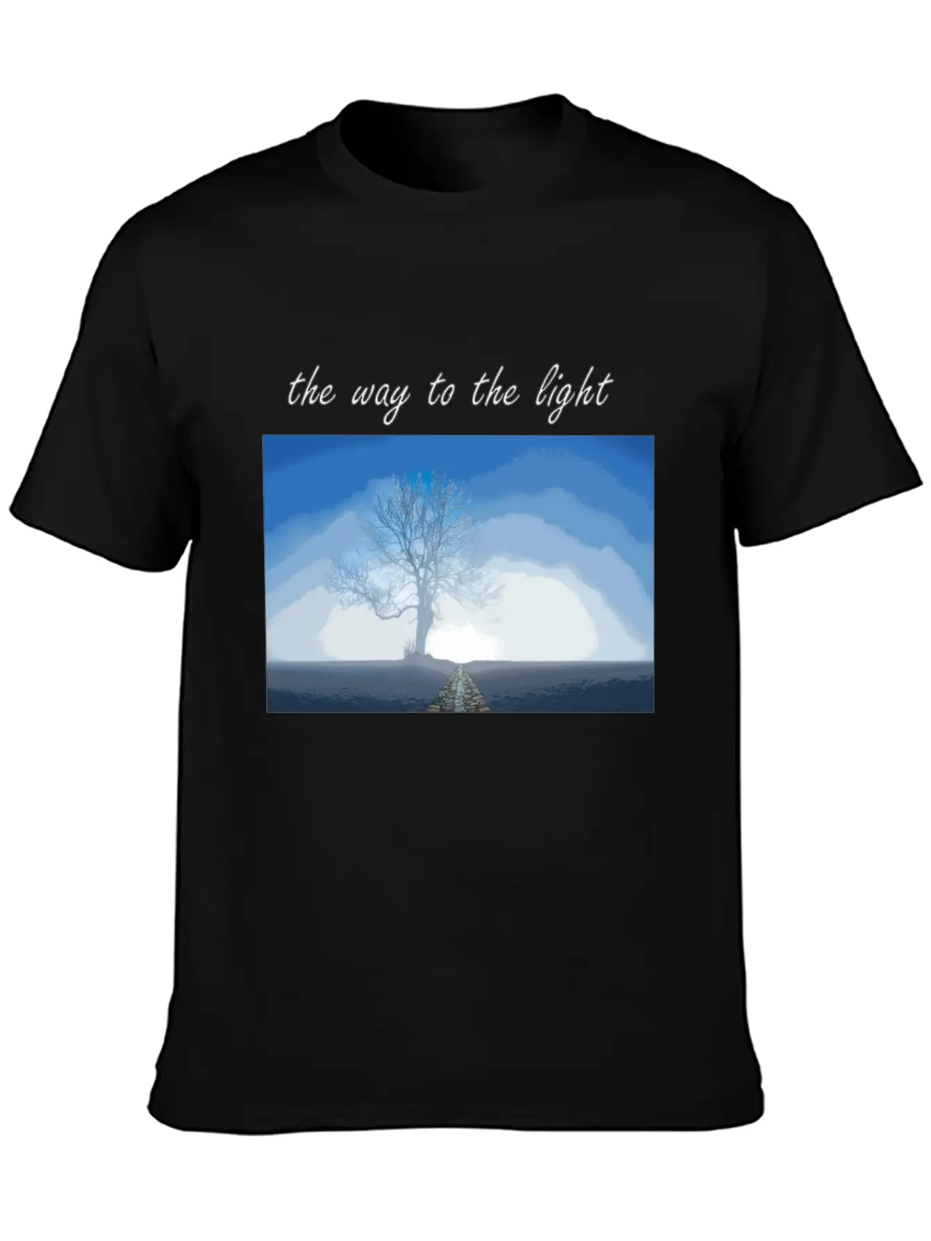 The Way To The Light Modern Fit Casual T-Shirt ��� Clean And Versatile Design