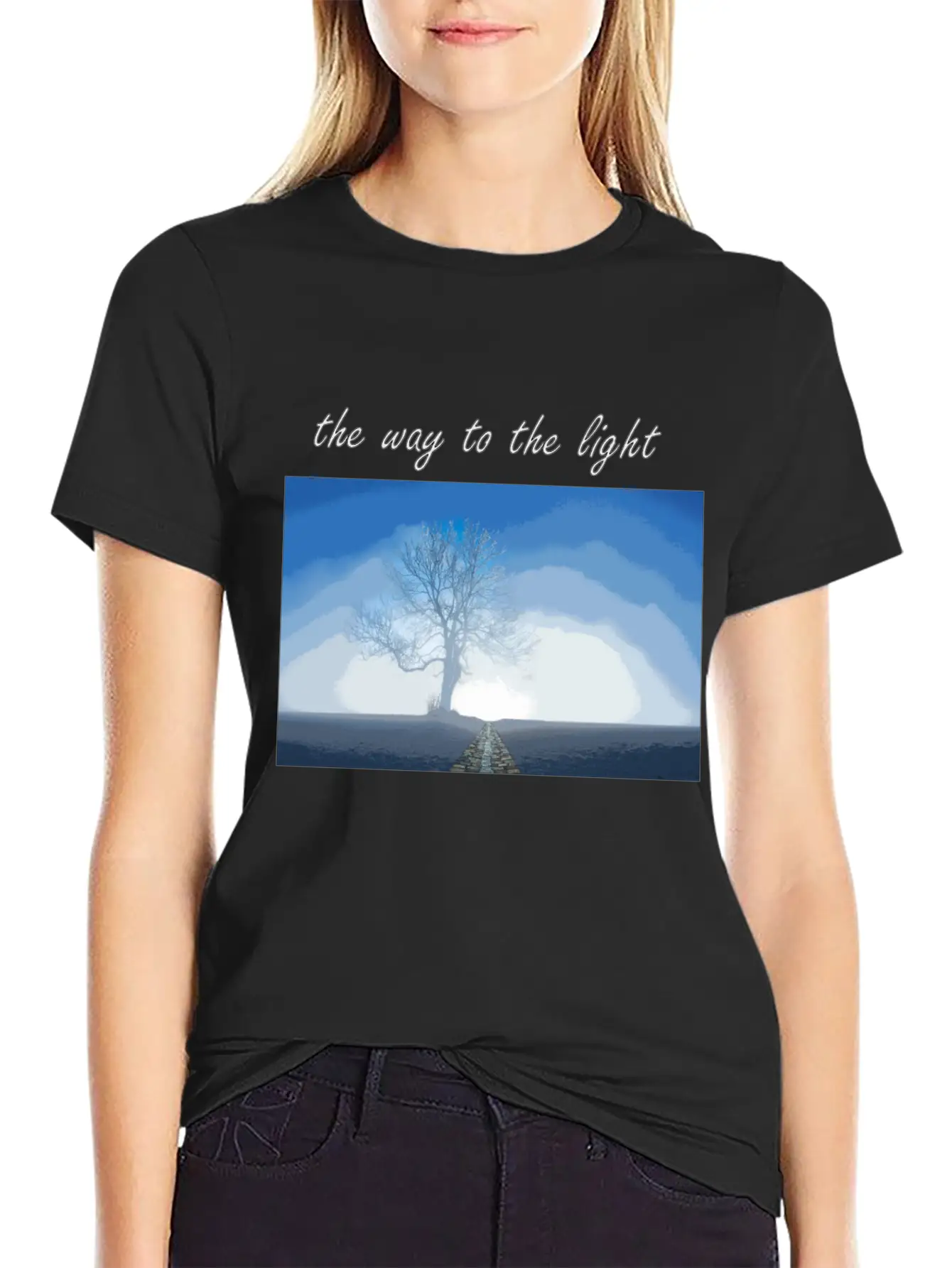The Way To The Light Modern Fit Casual T-Shirt ��� Clean And Versatile Design