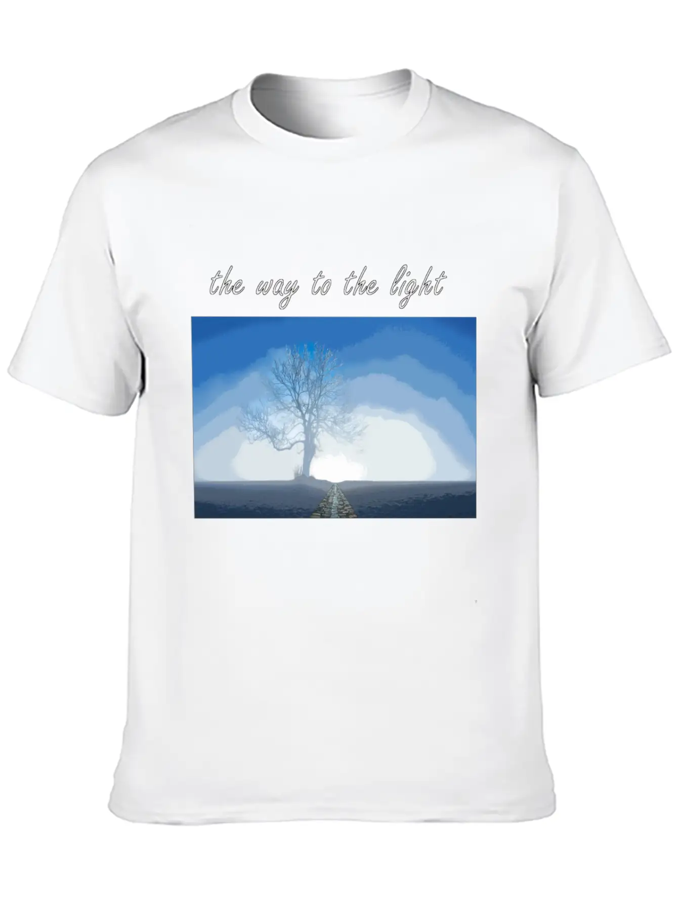 The Way To The Light Modern Fit Casual T-Shirt ��� Clean And Versatile Design
