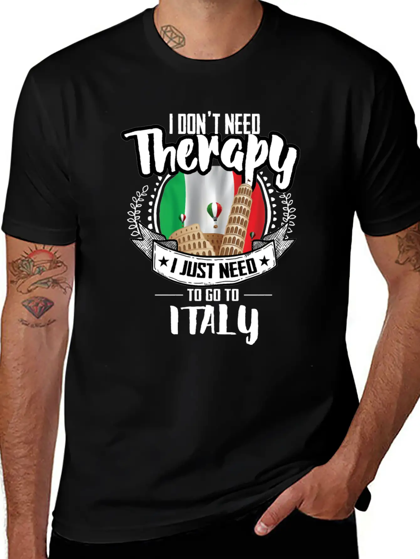 Therapy Italy Unisex Casual T-Shirt ��� Clean Design For Daily Comfort