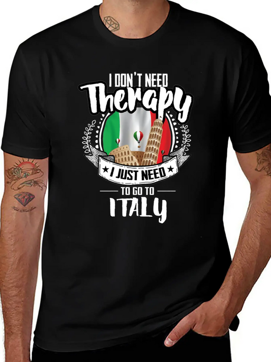 Therapy Italy Unisex Casual T-Shirt ��� Clean Design For Daily Comfort