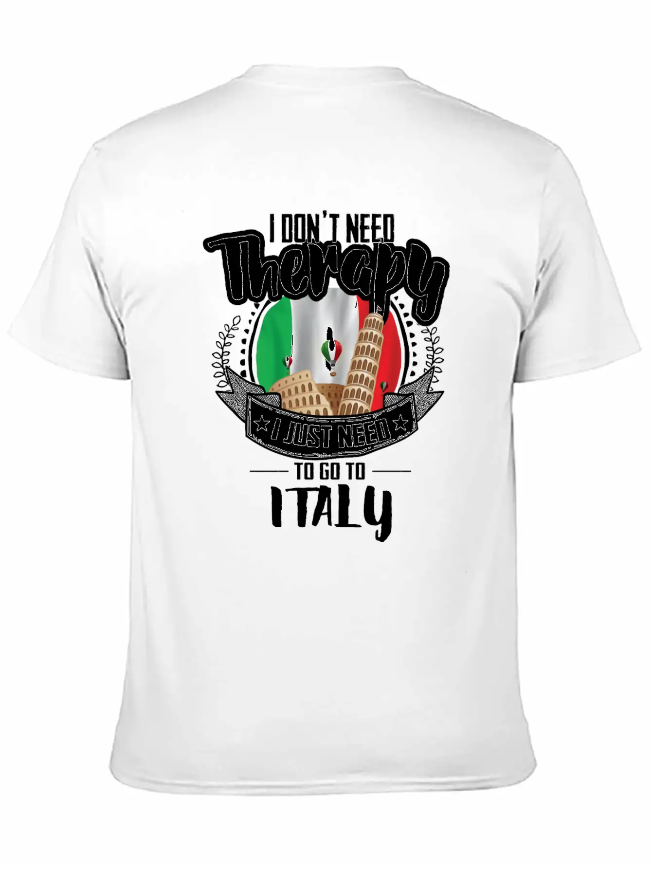 Therapy Italy Unisex Casual T-Shirt ��� Clean Design For Daily Comfort