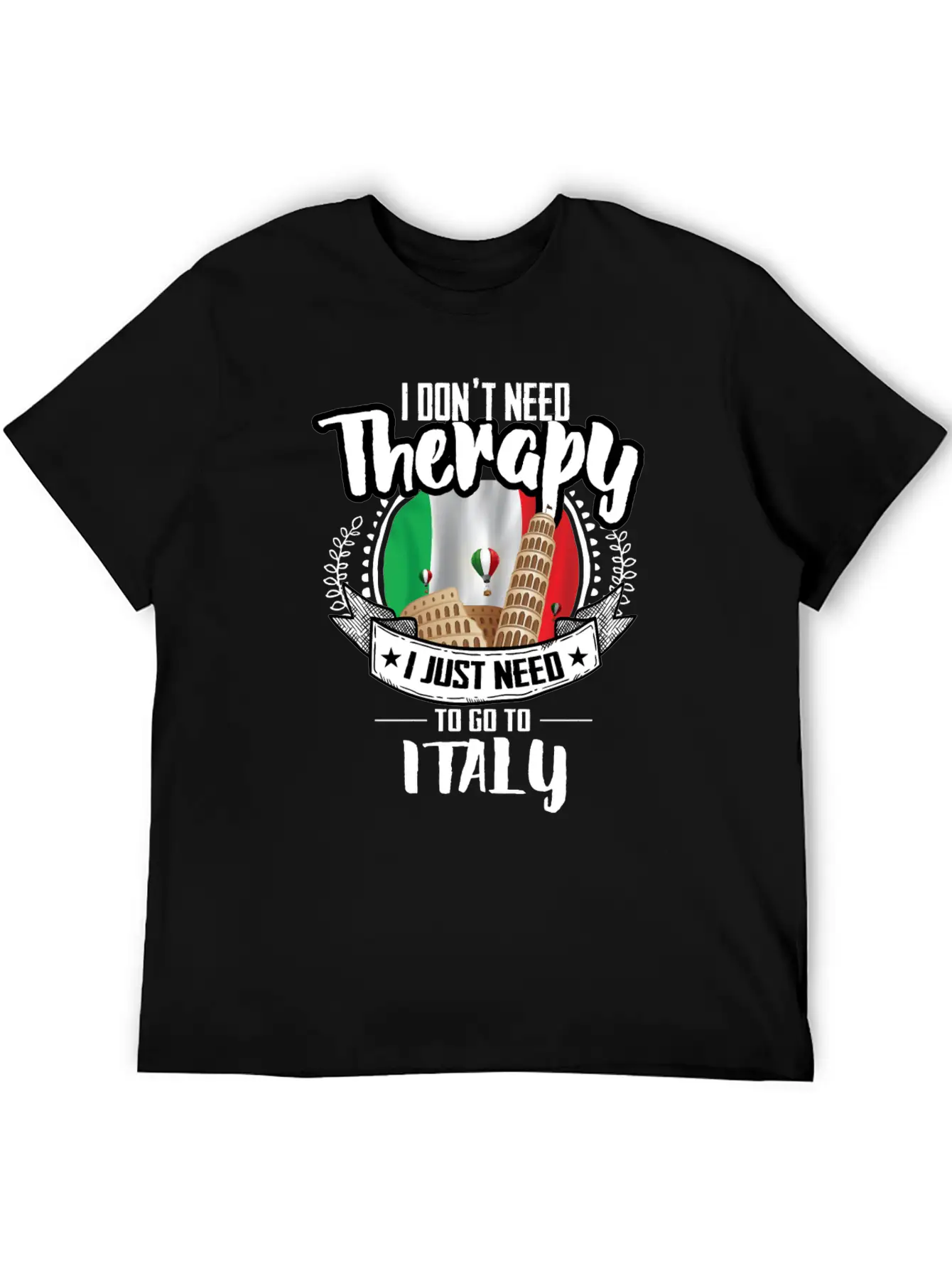 Therapy Italy Unisex Casual T-Shirt ��� Clean Design For Daily Comfort