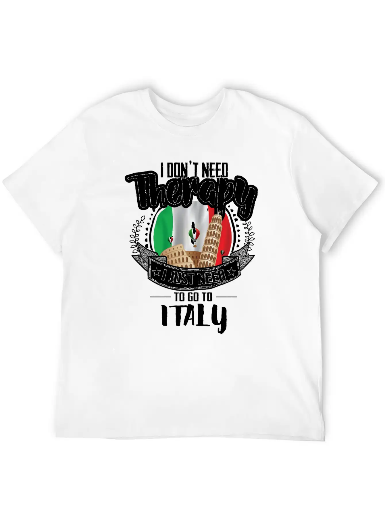Therapy Italy Unisex Casual T-Shirt ��� Clean Design For Daily Comfort