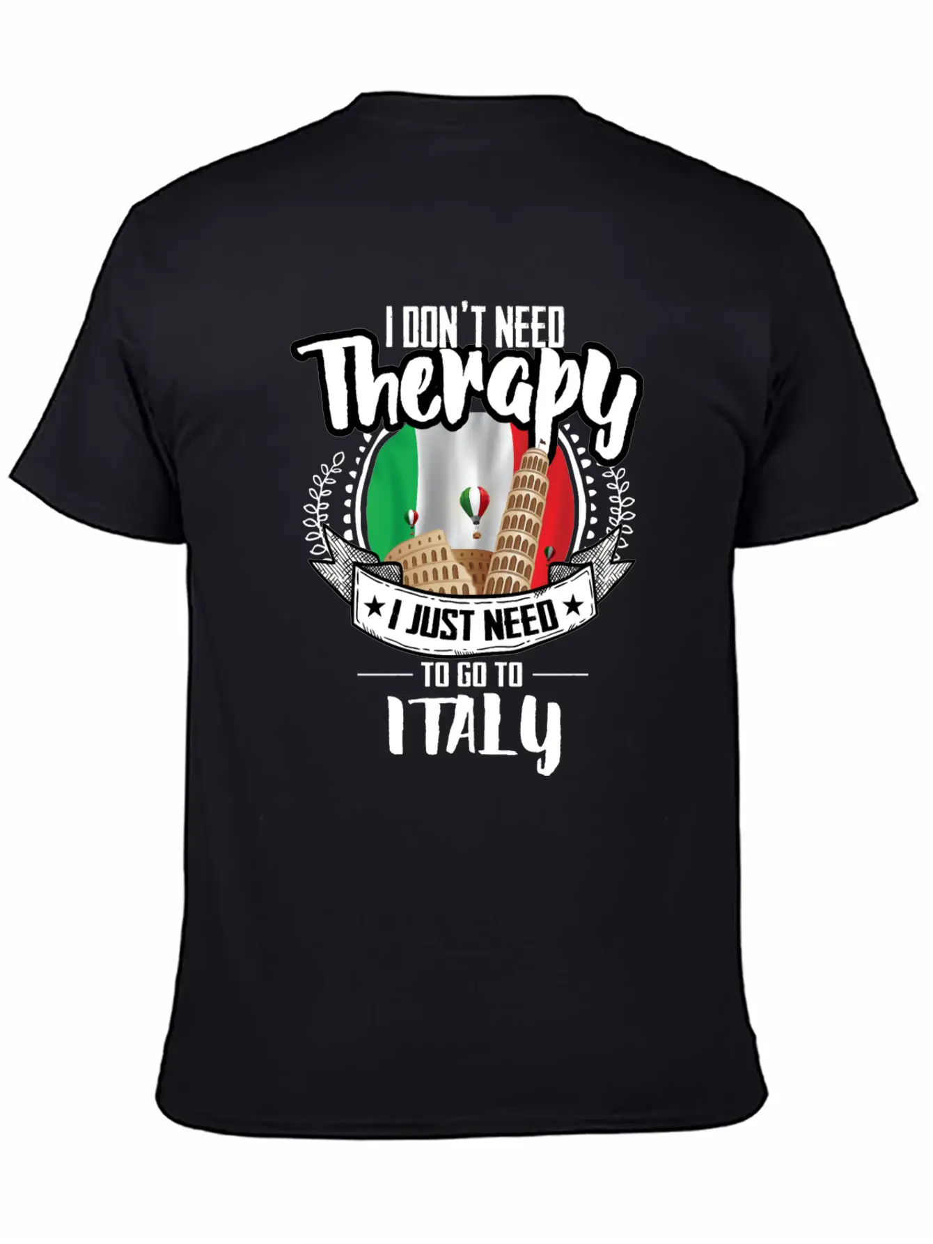 Therapy Italy Unisex Casual T-Shirt ��� Clean Design For Daily Comfort