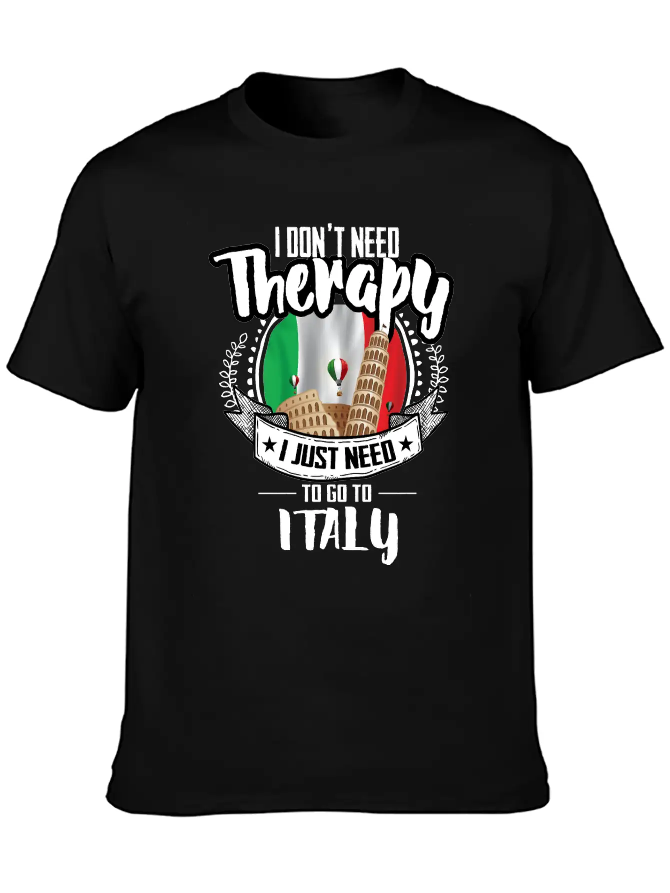 Therapy Italy Unisex Casual T-Shirt ��� Clean Design For Daily Comfort