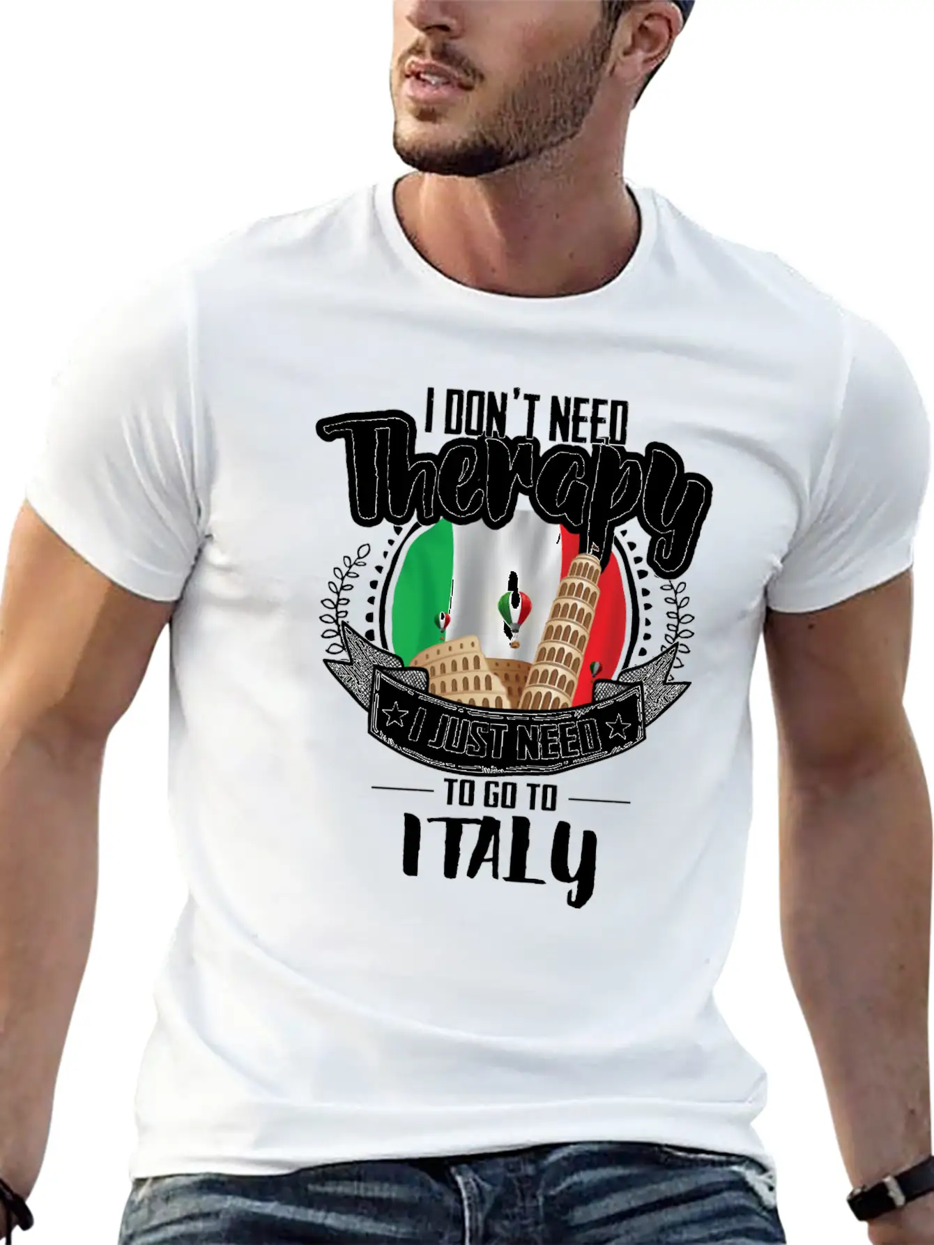 Therapy Italy Unisex Casual T-Shirt ��� Clean Design For Daily Comfort