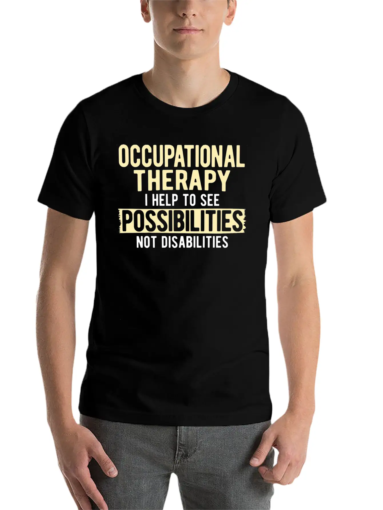 Therapy Occupational Therapy Occupational Unisex Casual T-Shirt – Clean Design For Daily Comfort